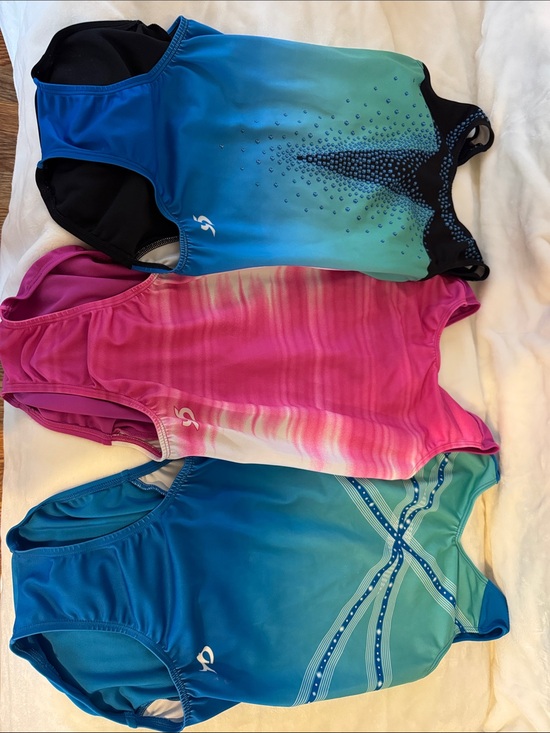 GK Other - GK Girls Athletic Leotard Set in Blue, Teal & Pink